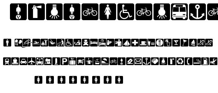 BOUTON International Symbols font